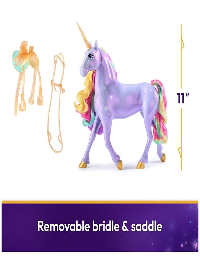 Unicorn Academy أكاديمية يونيكورن، لعبة يونيكورن تفاعلية مضيئة بألوان قوس قزح مع أضواء وأصوات وموسيقى، دمى وألعاب يونيكورن للبنات من عمر 4 سنوات فما فوق - Image 2